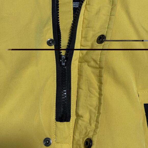Canada Goose Baby Snowsuit Size 1 Yellow Arctic Program Hooded Bunting Winter - Picture 4 of 9